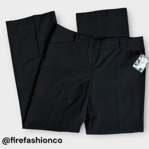 Vince Camuto NEW Black Wide Leg Pants Medium 8 Office Preppy Classic Career NWT